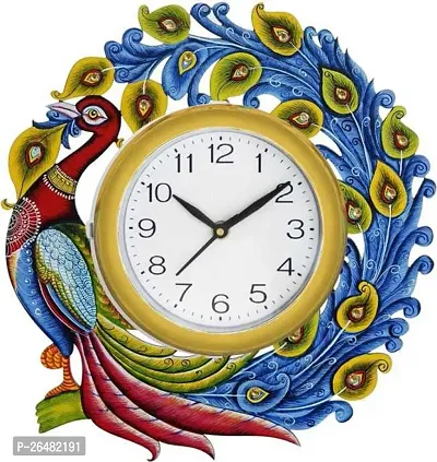 Stylish Multicoloured Plastic Analog Wall Clock