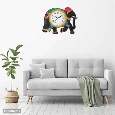 Stylish Multicoloured Plastic Analog Wall Clock