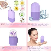 Mithilas Purple Color  Ice Roller For Face, Neck and Body | For Puffy Eyes, Easy to Use and Carry | Unbreakable and Reusable | Glowing and Clear Skin (Random Color)-thumb3