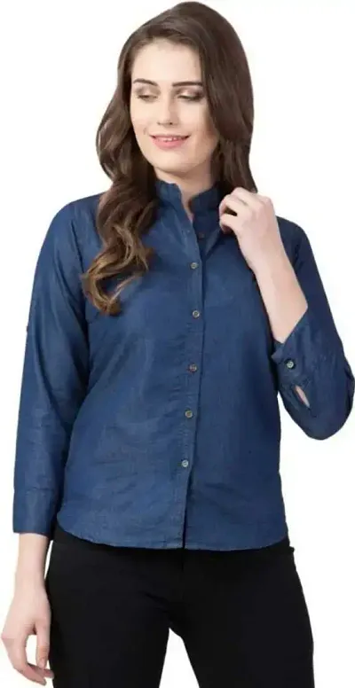 Stylish Solid Shirt For Women