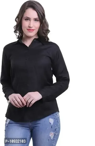 Elegant Rayon Solid Shirt For Women-thumb0