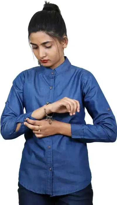 Elegant Solid Shirt For Women