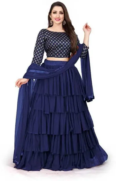 Women Ruffle Lehenga Choli