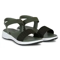 Saphire Flat Sandal,Slipper For Women's And Girl's (Olive, numeric_5)-thumb3