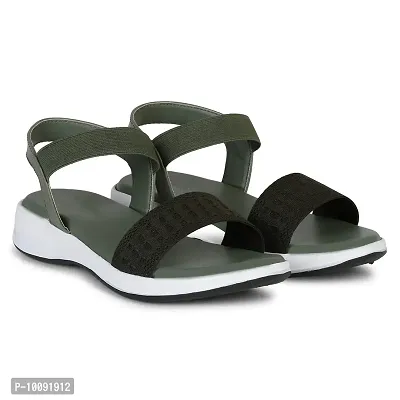 Saphire Flat Sandal,Slipper For Women's And Girl's (Olive, numeric_5)-thumb4
