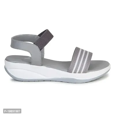 Stylish P-3 fashion sandals for women and girls (Grey, numeric_4)-thumb2