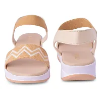 Saphire Women's Casual Flat Strap Sandals P-3 Series (Cream, numeric_5)-thumb3