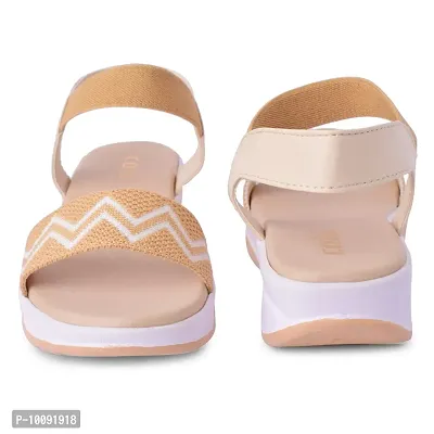 Saphire Women's Casual Flat Strap Sandals P-3 Series (Cream, numeric_5)-thumb4