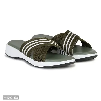 Saphire Extra Soft Light weighted Casual/Official Sandals for Women/Girls (Olive, numeric_3)-thumb4