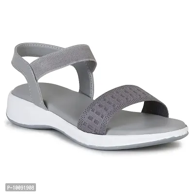 Saphire Flat Sandal,Slipper For Women's And Girl's (Grey, numeric_5)