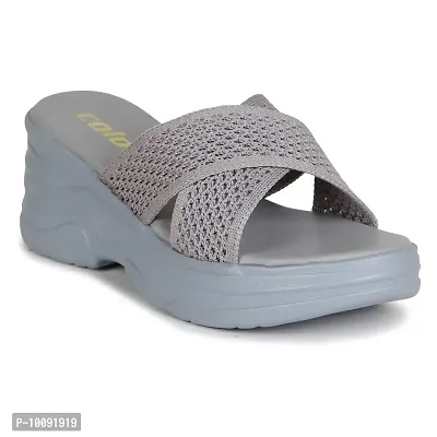 Saphire Stylish sandals for women (Grey, numeric_8)