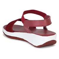 Saphire Women's Casual Strap sandals P-5 Series (Mahroon, numeric_7)-thumb2