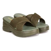 Saphire Stylish sandals for women (Olive, numeric_8)-thumb3