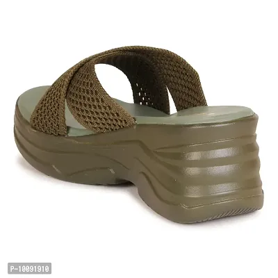 Saphire Stylish sandals for women (Olive, numeric_8)-thumb3