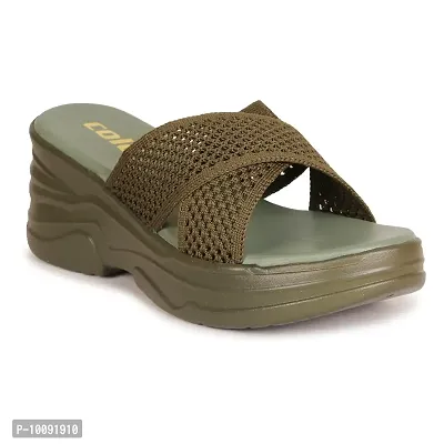 Saphire Stylish sandals for women (Olive, numeric_8)-thumb0