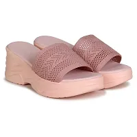 Saphire High Heel Casual Sandals For Women and Girls (Peach, numeric_8)-thumb3