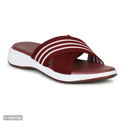 Saphire Extra Soft Light weighted Casual/Official Sandals for Women/Girls (Cherry, numeric_7)