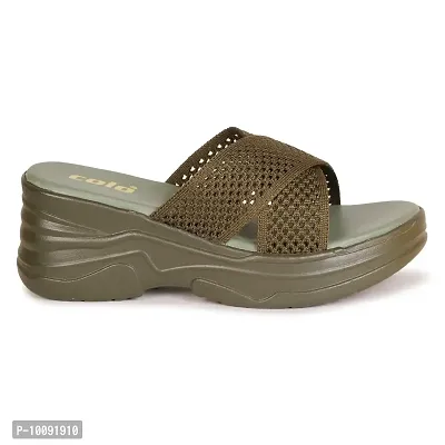 Saphire Stylish sandals for women (Olive, numeric_8)-thumb2