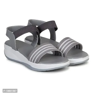 Stylish P-3 fashion sandals for women and girls (Grey, numeric_4)-thumb4