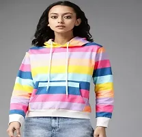 Fashionable Sweatshirts Hoodies Trends Multicolor Full Sleeve for Women-thumb1