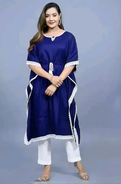 Plus Size Rayon Kaftan Kurti