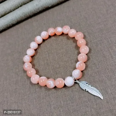 Elegant Pink Pearl Bracelet For Women