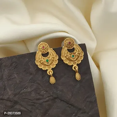 Designer Golden Alloy Earrings For Women