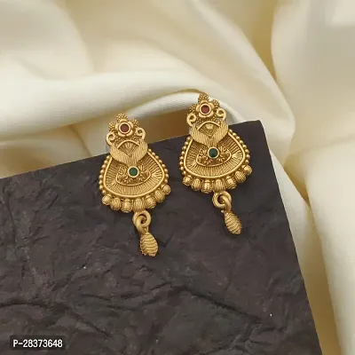 Designer Golden Alloy Earrings For Women