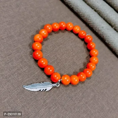 Elegant Orange Pearl Bracelet For Women