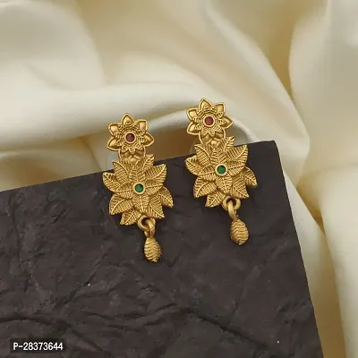 Designer Golden Alloy Earrings For Women