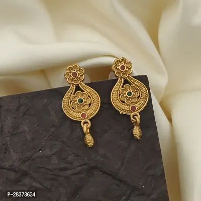 Designer Golden Alloy Earrings For Women