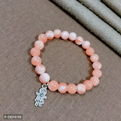 Elegant Pink Pearl Bracelet For Women-thumb0