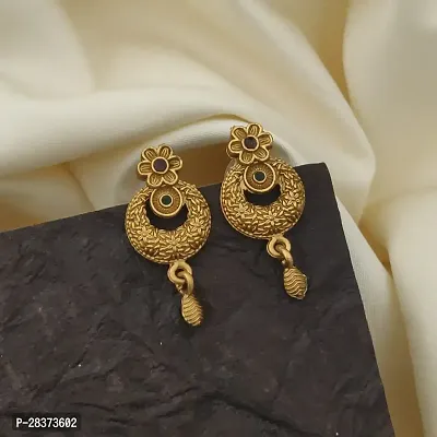 Designer Golden Alloy Earrings For Women