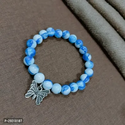 Elegant Blue Pearl Bracelet For Women