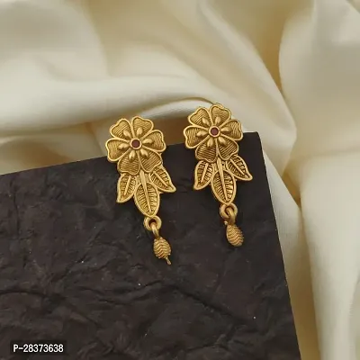 Designer Golden Alloy Earrings For Women