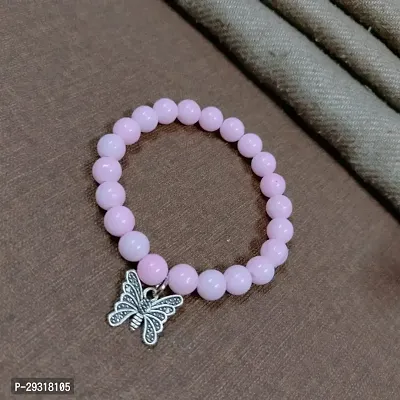 Elegant Pink Pearl Bracelet For Women