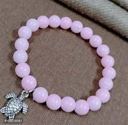 Elegant Pink Pearl Bracelet For Women-thumb0