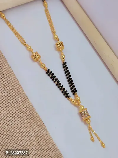 Stylish Golden Alloy American Diamond Mangalsutras For Women