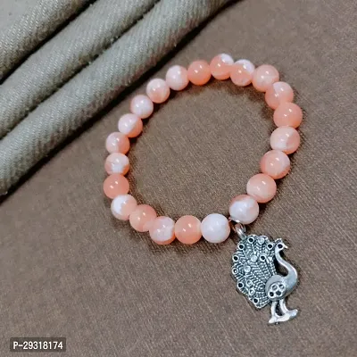 Elegant Pink Pearl Bracelet For Women