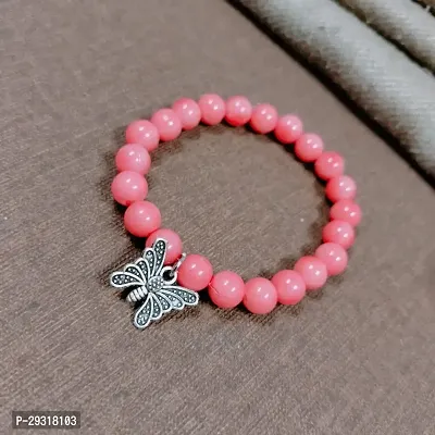 Elegant Pink Pearl Bracelet For Women-thumb0