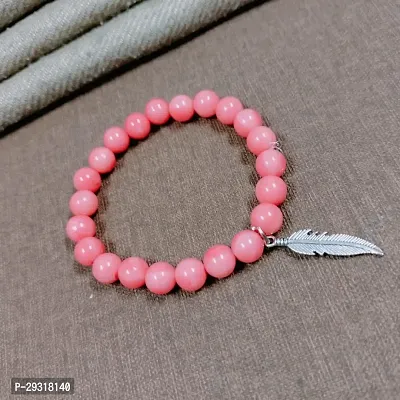 Elegant Pink Pearl Bracelet For Women