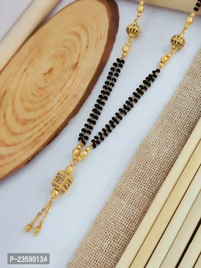 Khodalkrua Jewellery New stylish fancy designer Gold plated Mangalsutra Dokiya-thumb0