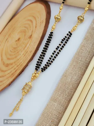 Khodalkrua Jewellery New stylish fancy designer Gold plated Mangalsutra Dokiya