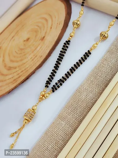 Khodalkrua Jewellery New stylish fancy designer Gold plated Mangalsutra Dokiya