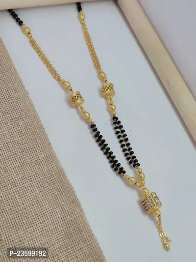 Khodalkrua Jewellery MNew stylish fancy designer Gold plated Mangalsutra Dokiya-thumb0
