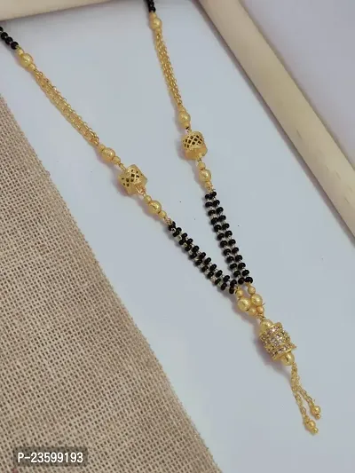 Khodalkrua Jewellery MNew stylish fancy designer Gold plated Mangalsutra Dokiya