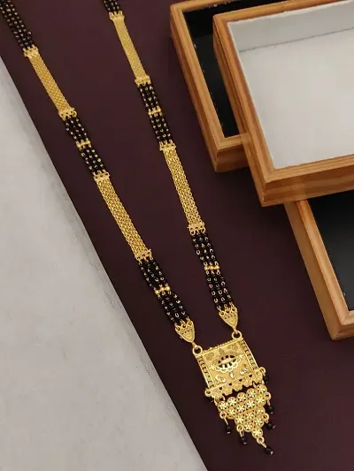 Traditional Gold Alloy Mangalsutra For Women