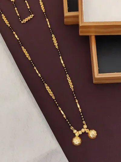 Traditional Golden Alloy Diamond Mangalsutra