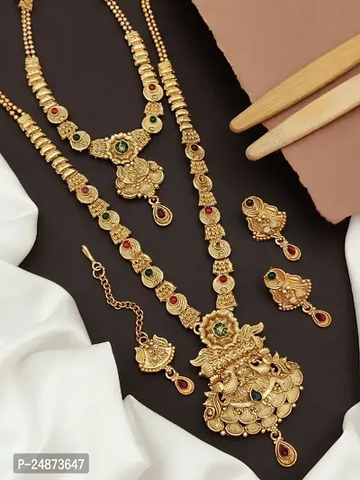 Khodalkrupa Jewellary New Stylish Designer Combo Necklace set With Designer Earings