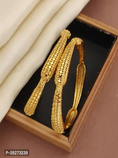 Elegant Jewellery New Designer Gold Plated Heavy Bangles